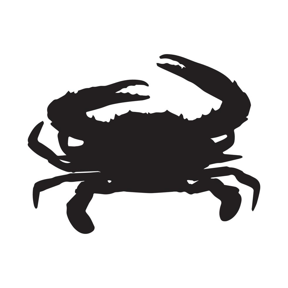 Crabs Silhouette Art vector