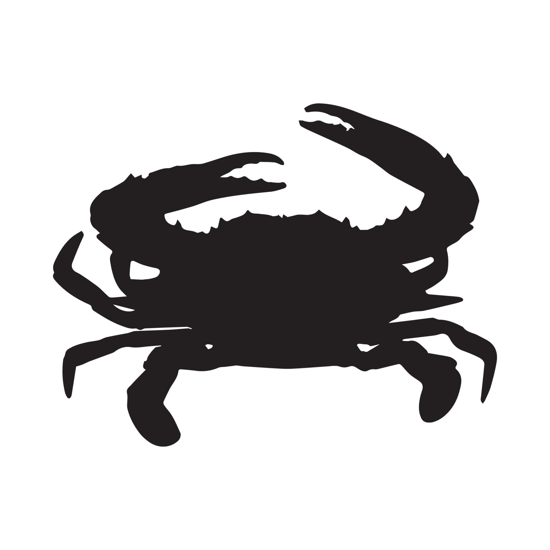 crab silhouette clip art