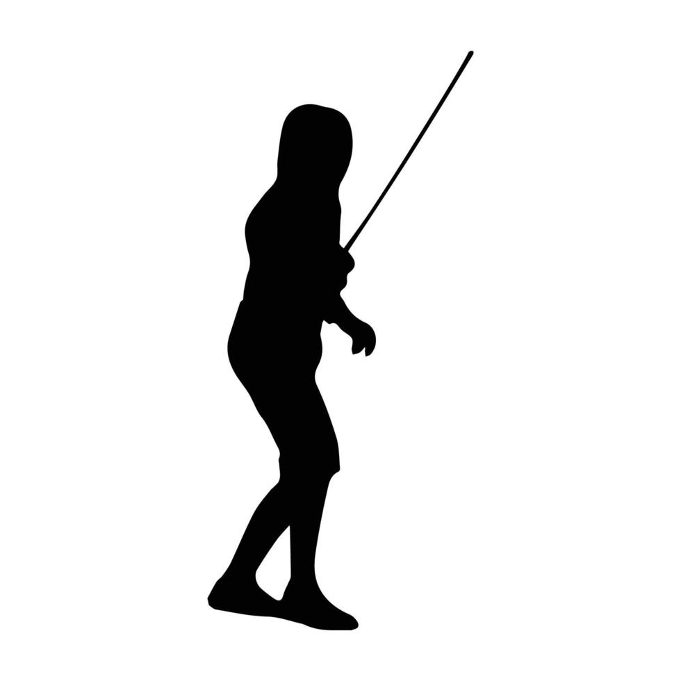 Fencing Silhouette Art vector