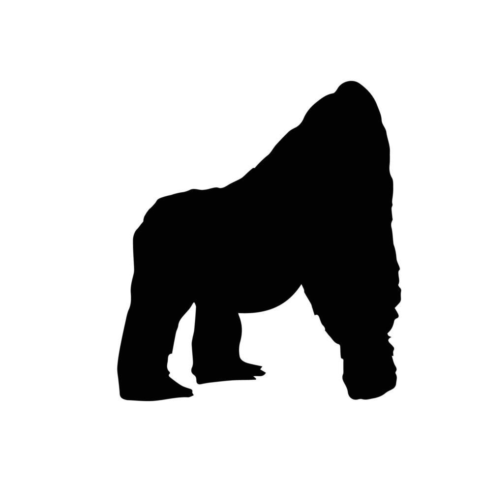 Gorilla Silhouette Art vector