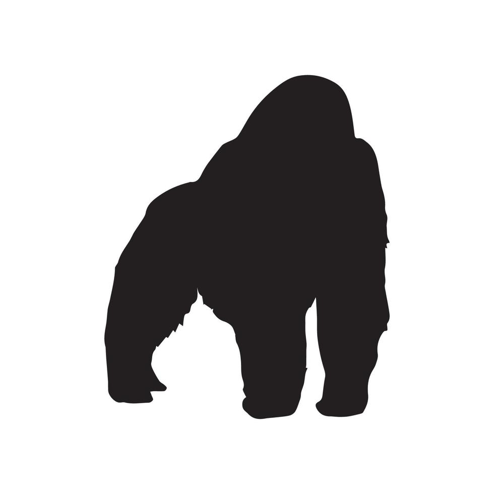 Gorilla Silhouette Art vector