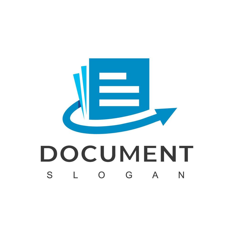 vector de diseño de logotipo de documento