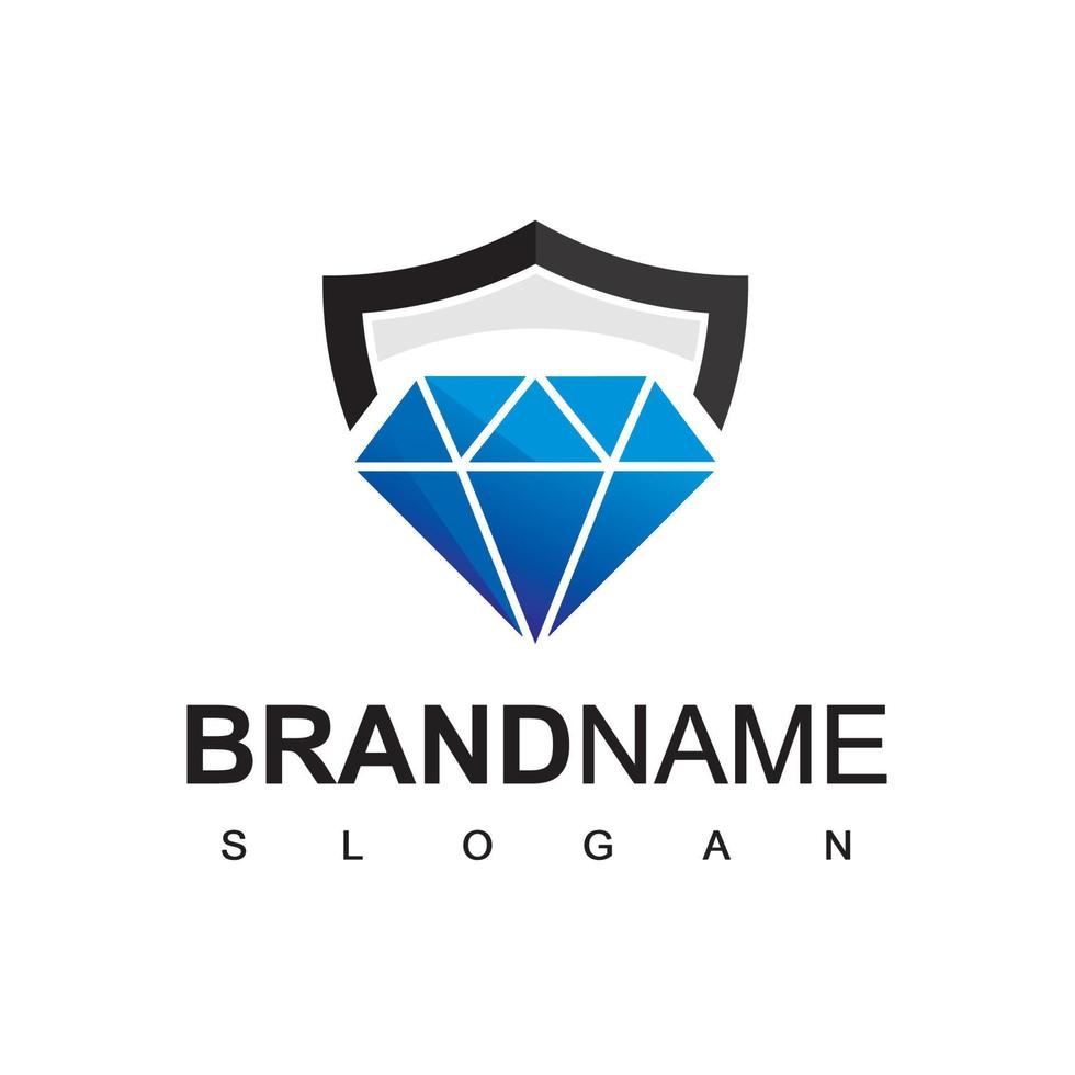 plantilla de logotipo de diamante vector