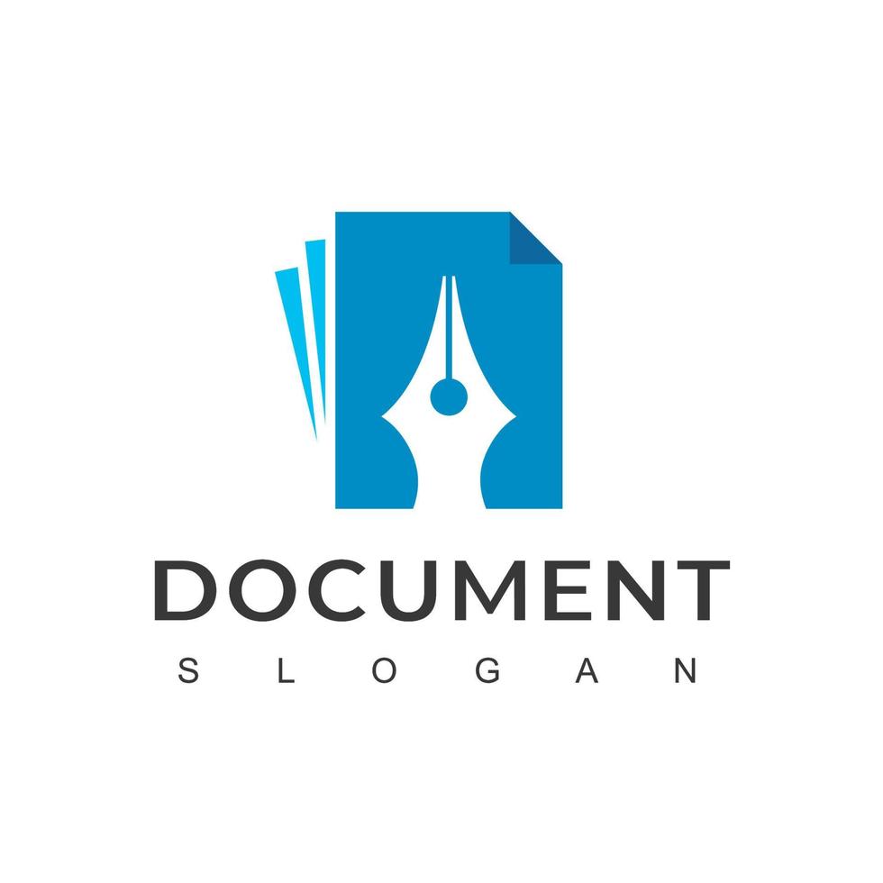 Document Logo Design Vector