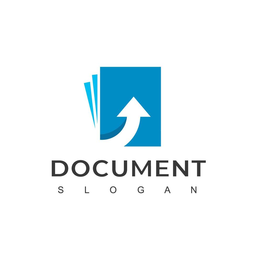 vector de diseño de logotipo de documento