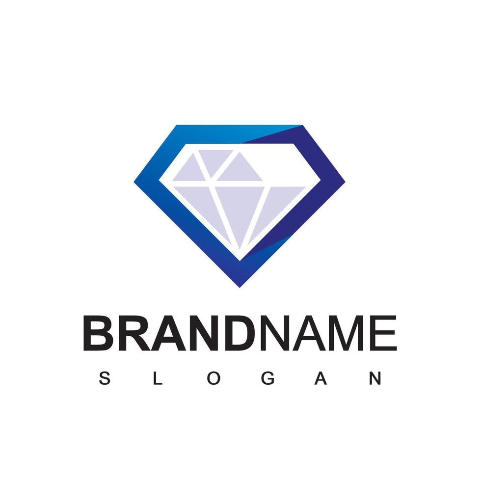 plantilla de logotipo de diamante vector