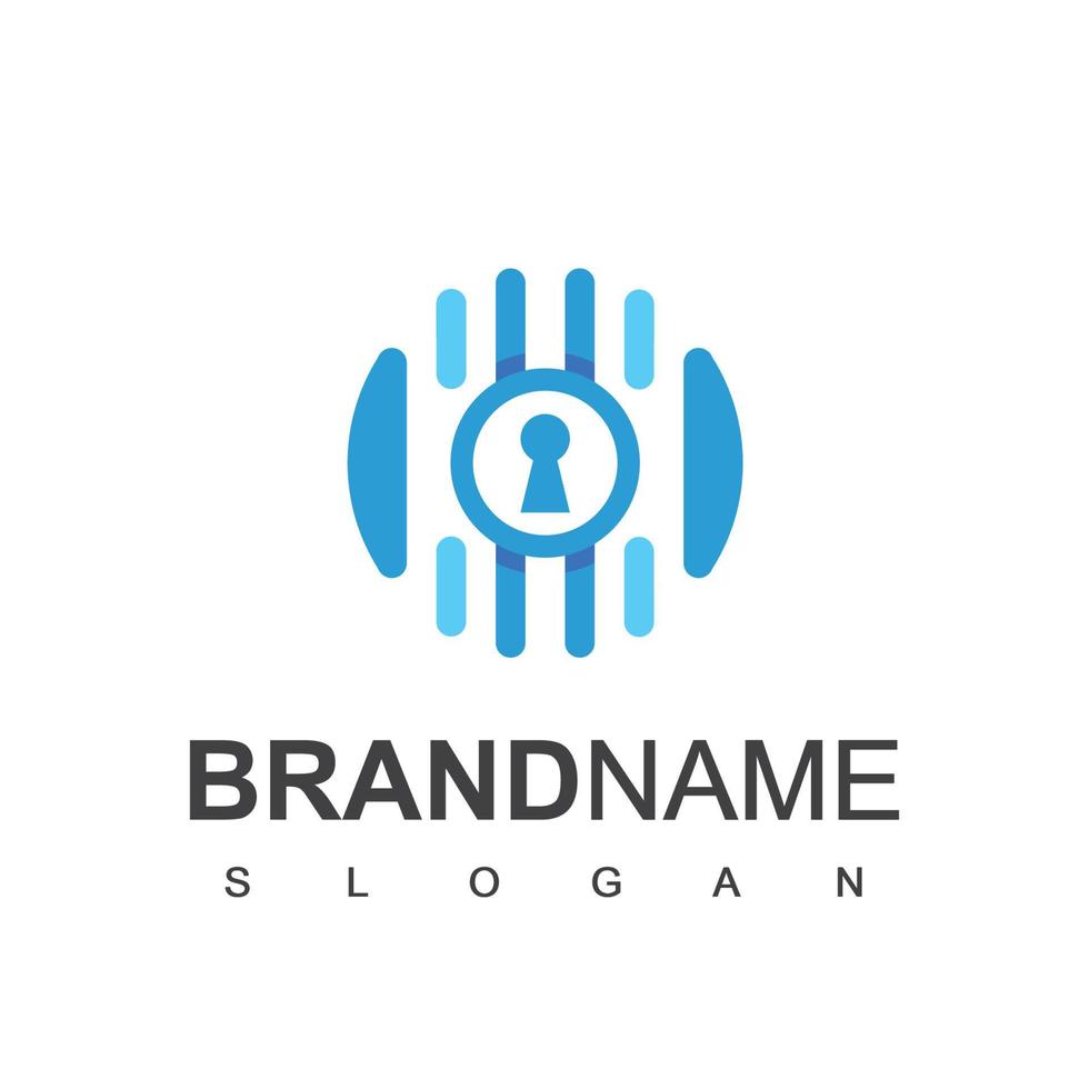 Secure Logo Design Template vector