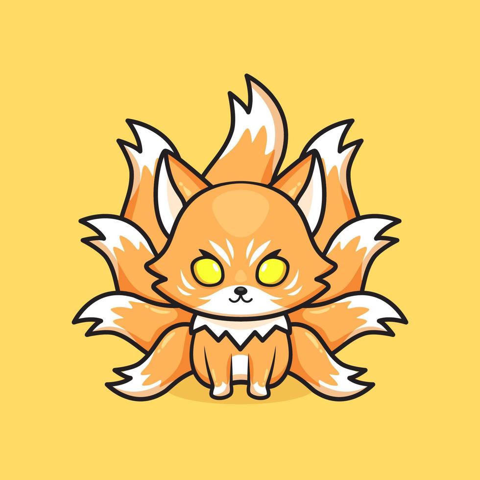 Nine Tailed Fox White Transparent Cartoon Character Game Fox Nine Tailed  Fox Q Version Of The Fox Anime Game Mobile Game PNG Image For Free  Download