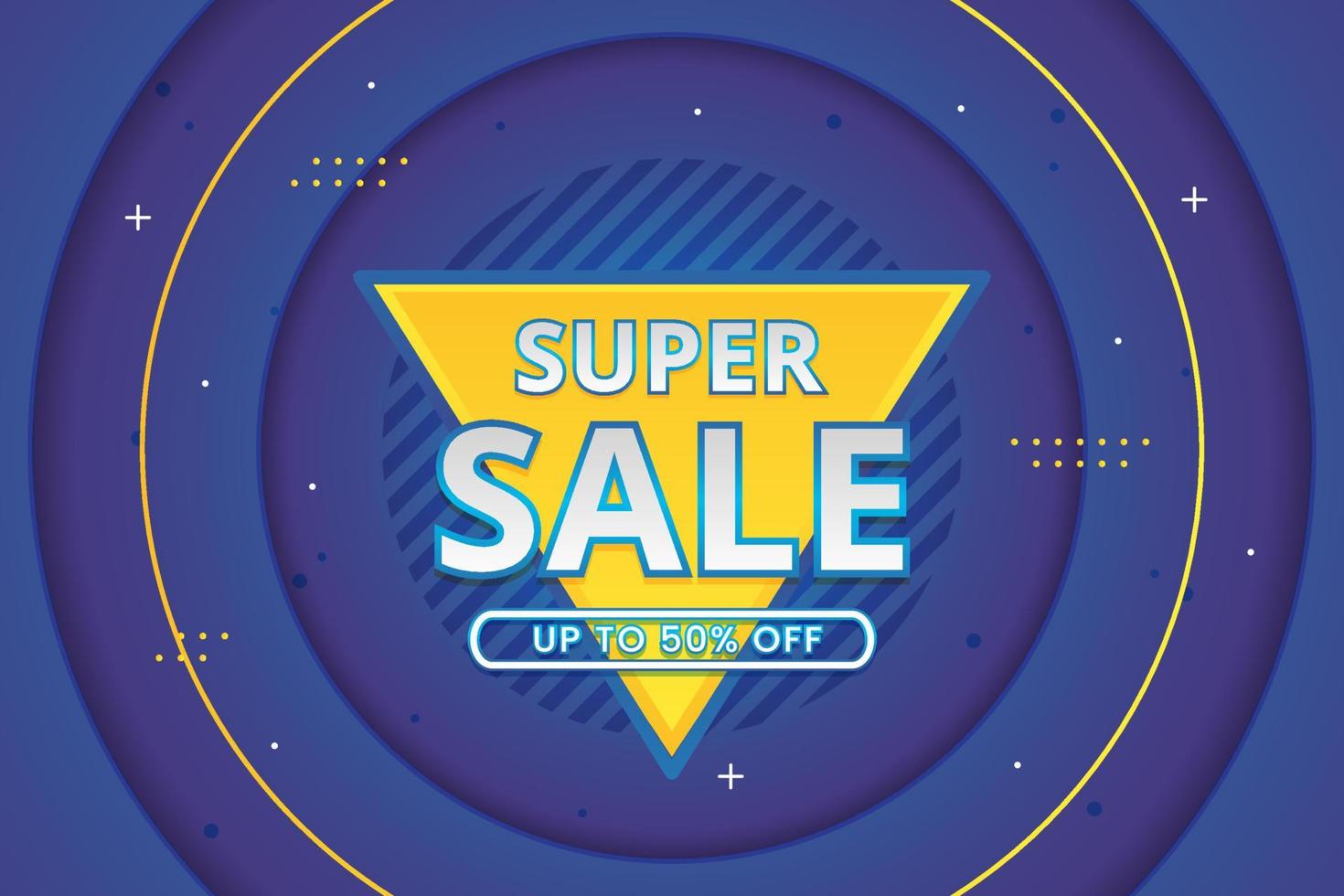 super sale banner with abstract gradient vector background