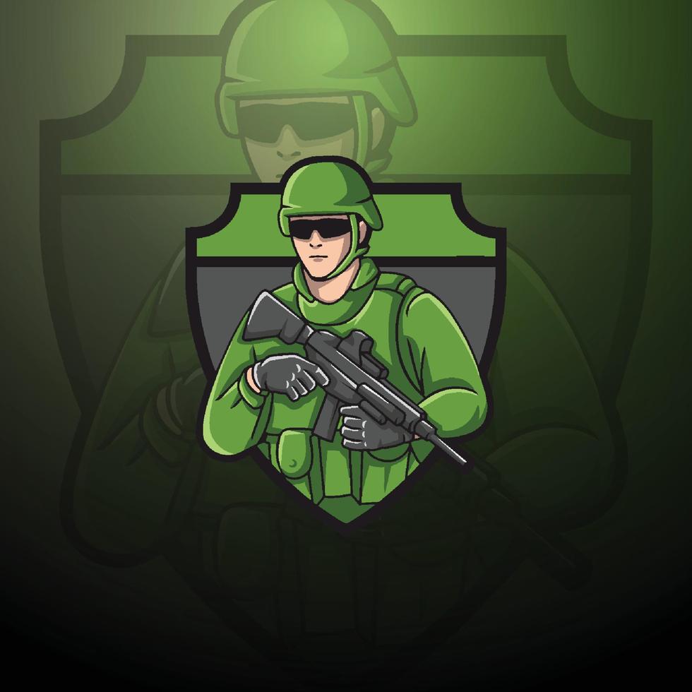 gamer mascot logo design vector