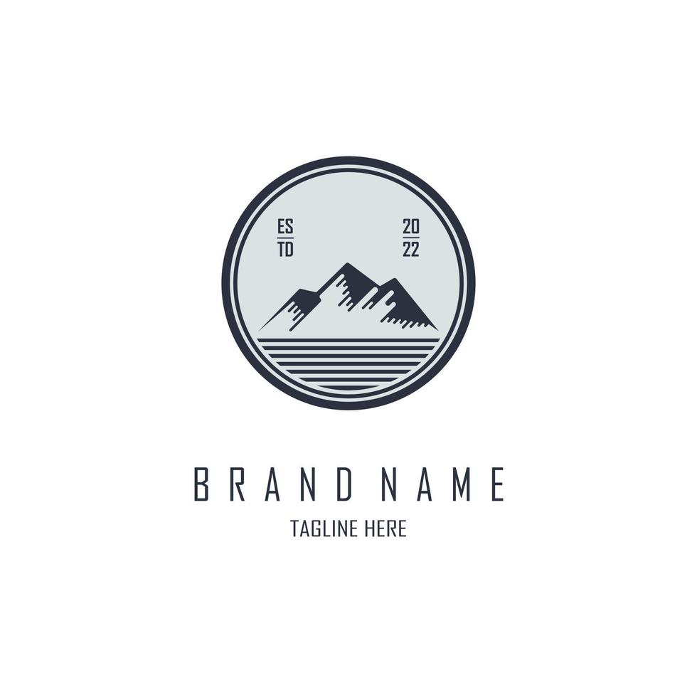 mountain logo template design vector for brand or company and other