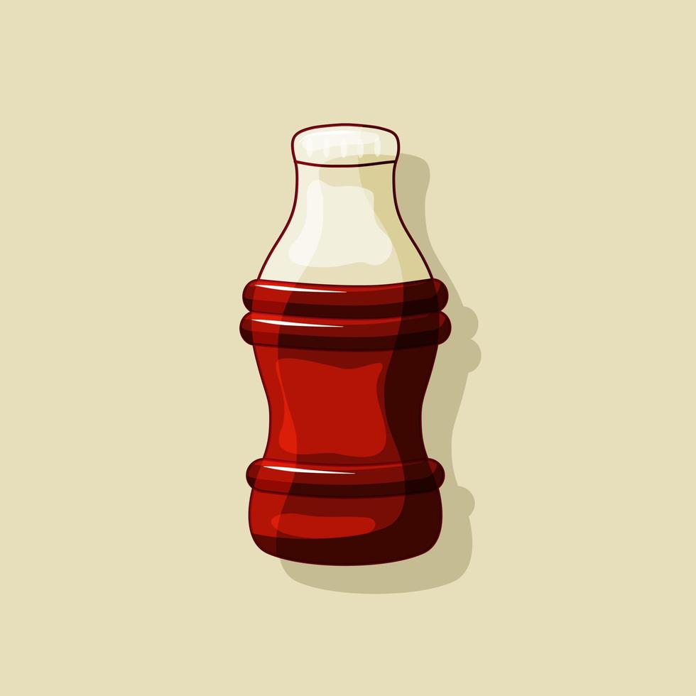 Jelly candy. Gammy bottle. Icon. Vector cartoon illustration.