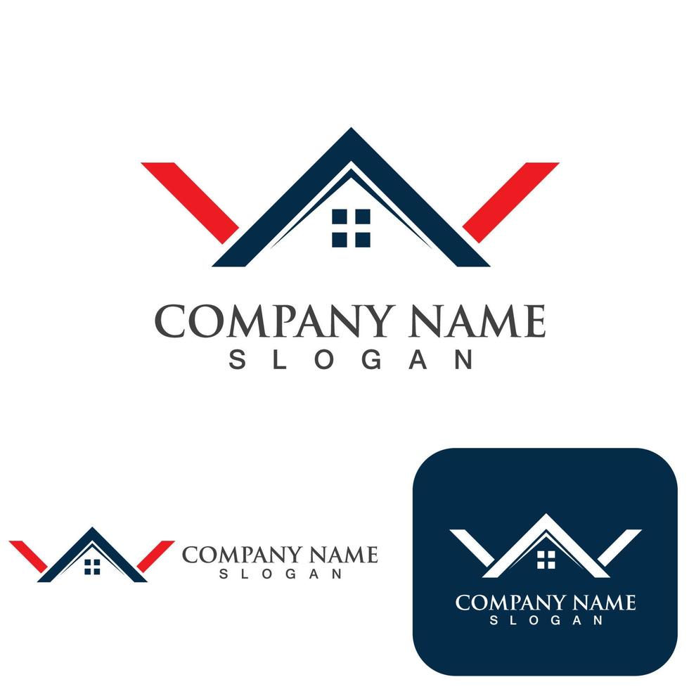 Home and building logo and symbol vector