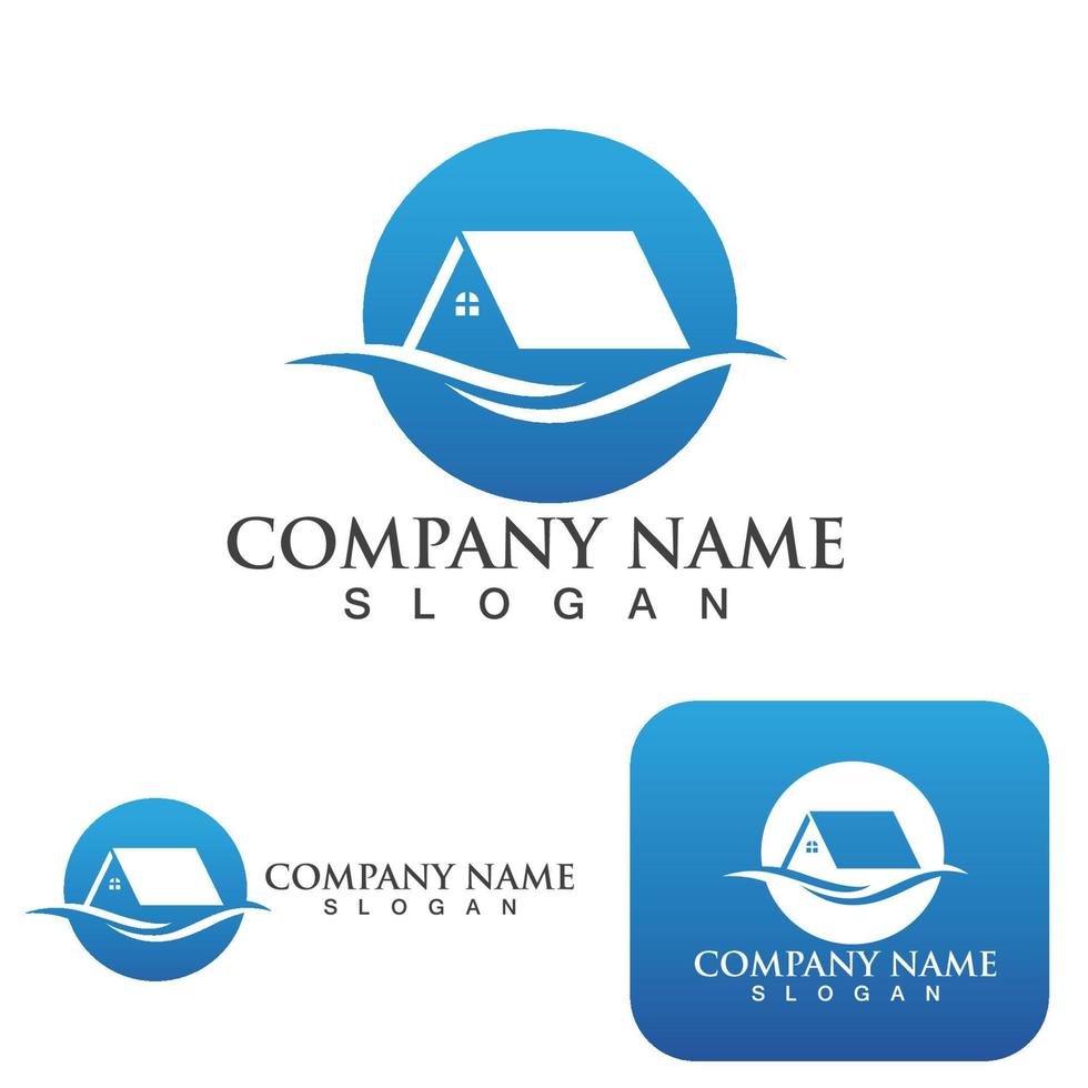 Home and building logo and symbol vector