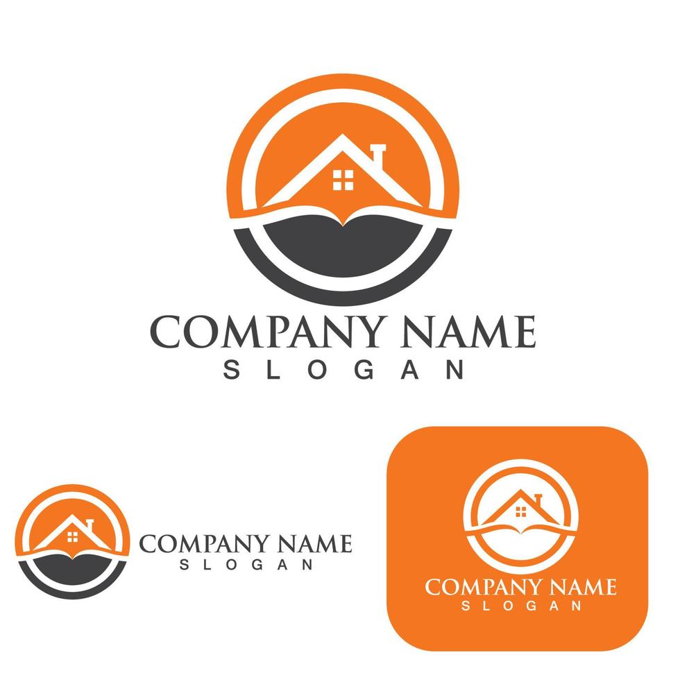 Home and building logo and symbol vector