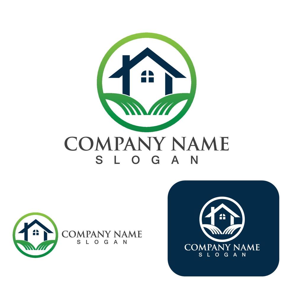 Home and building logo and symbol vector