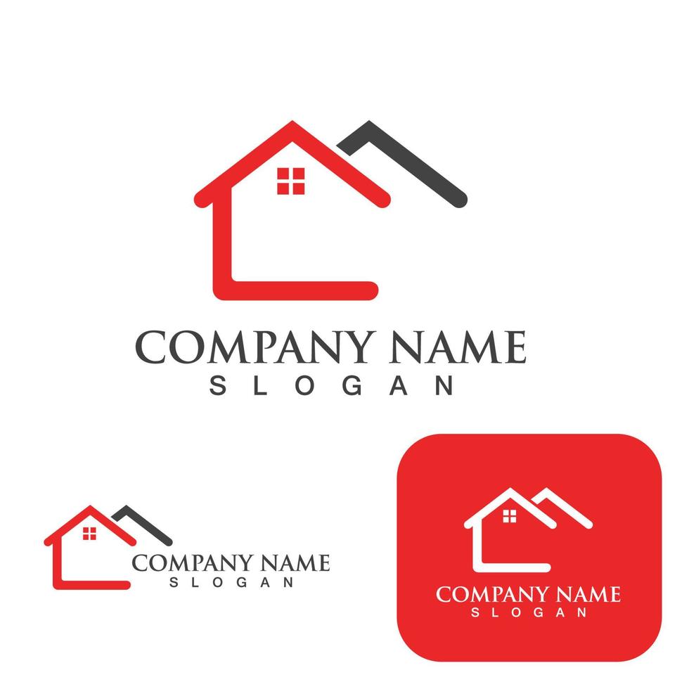 Home and building logo and symbol vector