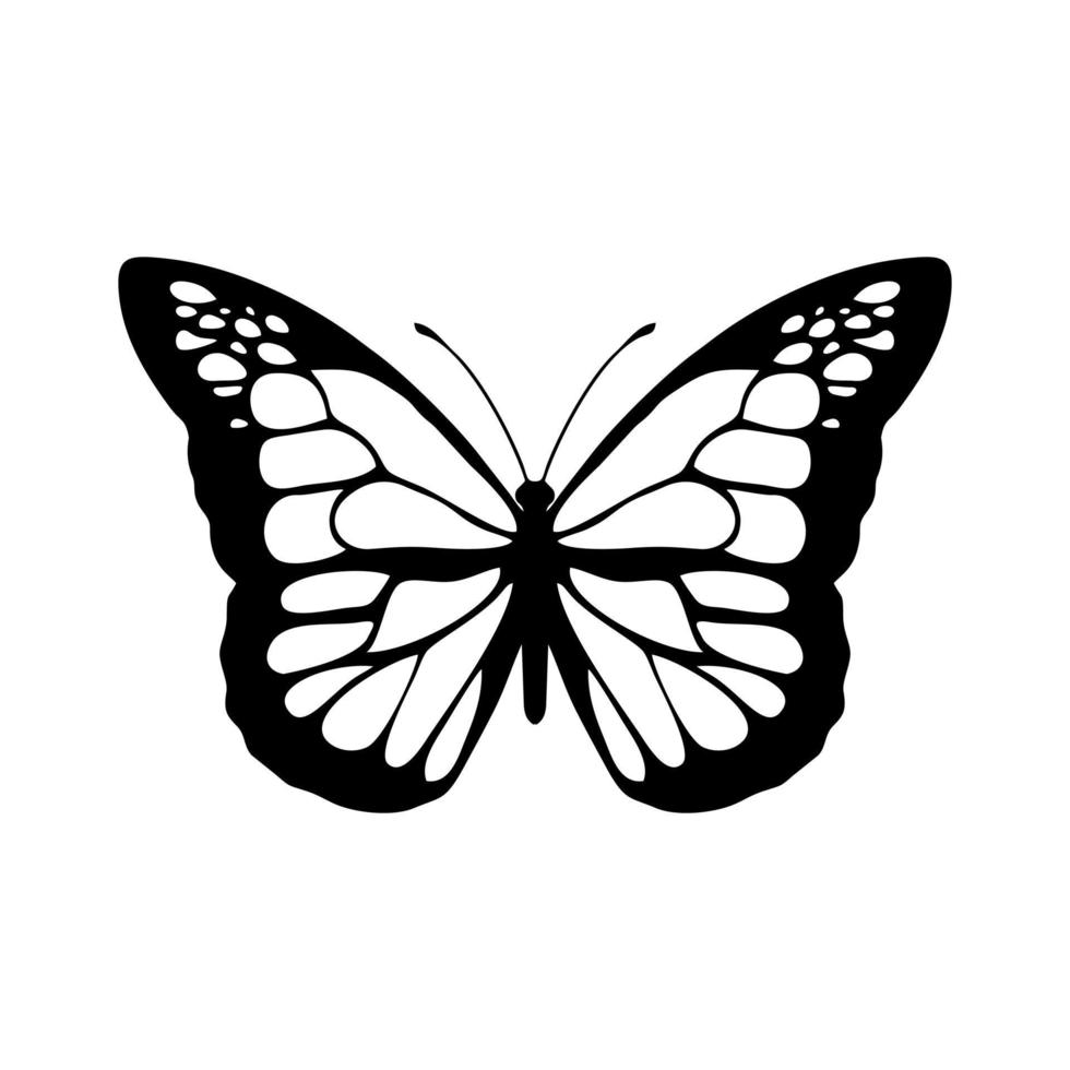 iconos de mariposas. Ilustración de diseño de vector de icono de mariposa. signo simple de icono de mariposa. icono de mariposa aislado sobre fondo blanco de la colección de equipos de jardinería.