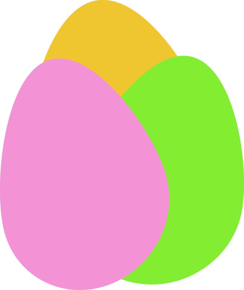 Eggs colorful for easter vector