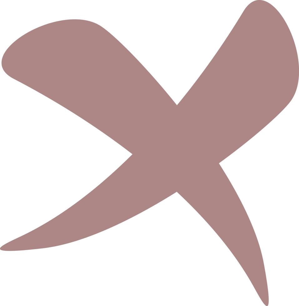 Icons of  crosses, confirmation of consent or refusal of information. vector
