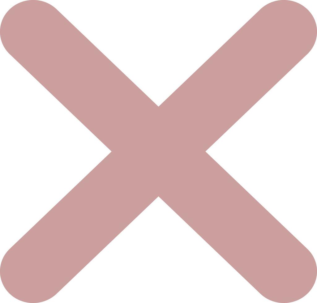 Icons of  crosses, confirmation of consent or refusal of information. vector