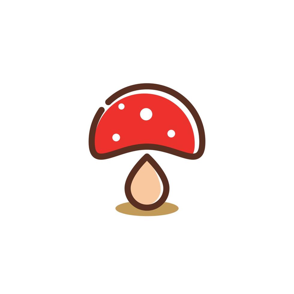 Mushroom logo icon vector design template