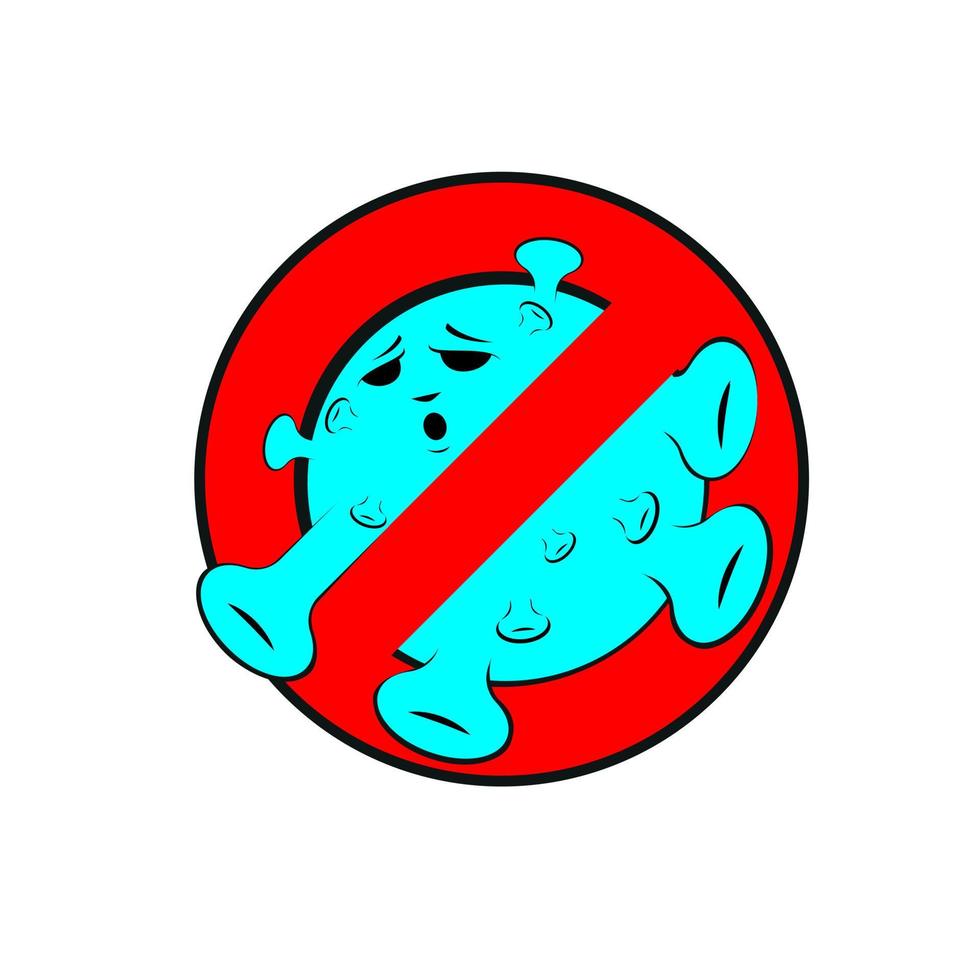 No Coronavirus logo vector