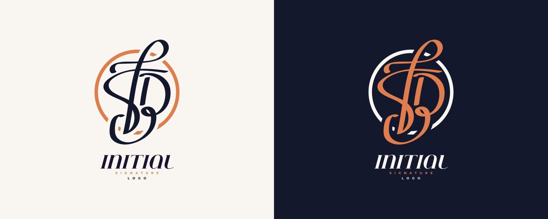 diseño inicial del logotipo f y b en un estilo de escritura elegante y minimalista. logotipo o símbolo de la firma fb para bodas, moda, joyería, boutique e identidad comercial vector