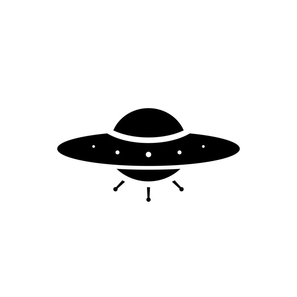 UFO Icon Vector. Unidentified Flying Object Sign Symbol vector