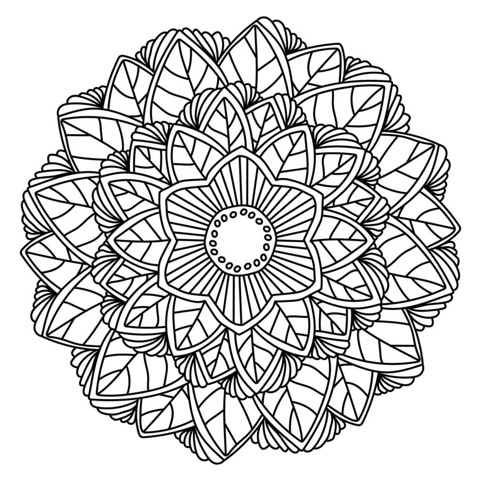 Leaves & Flowers - Mandalas with Flowers & vegetation