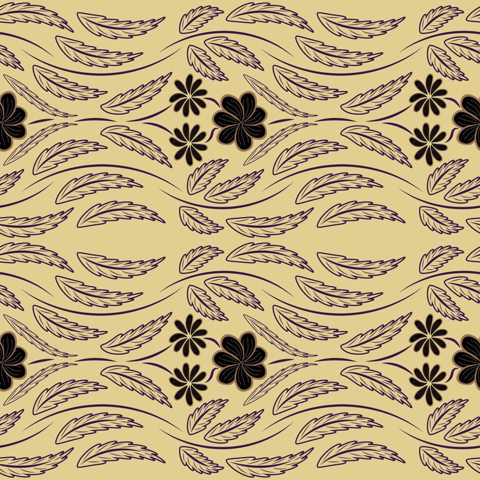 Folk flowers print Floral pattern Ethnic art vector