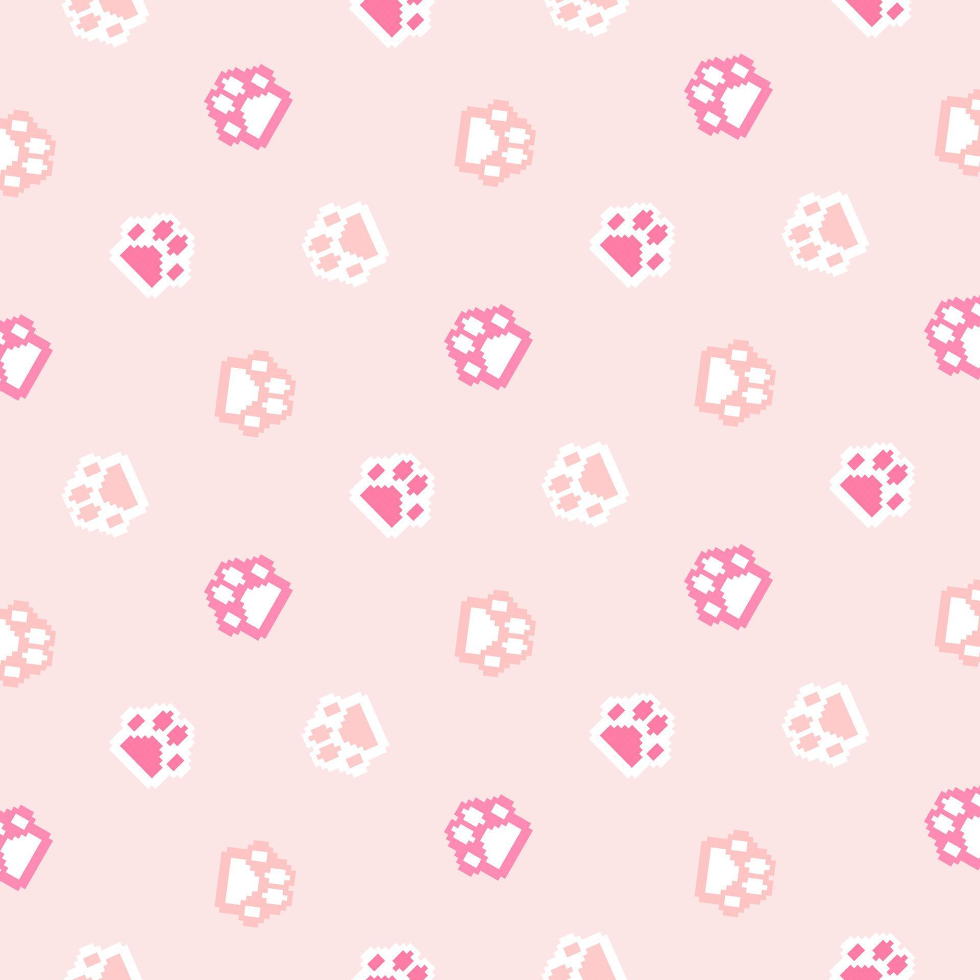 pattern with cat paws 7166699 Vector Art at Vecteezy