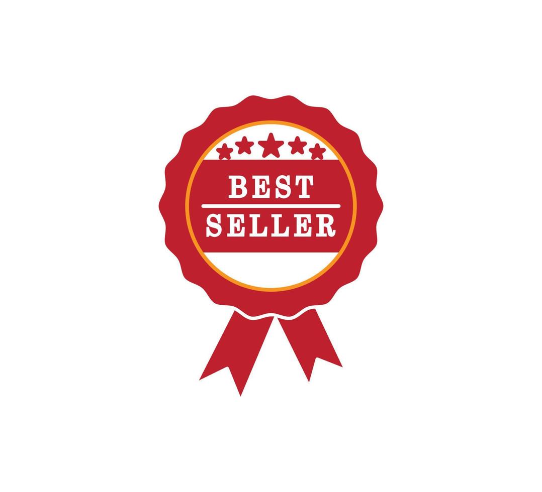 Best seller stamp design template illustration vector