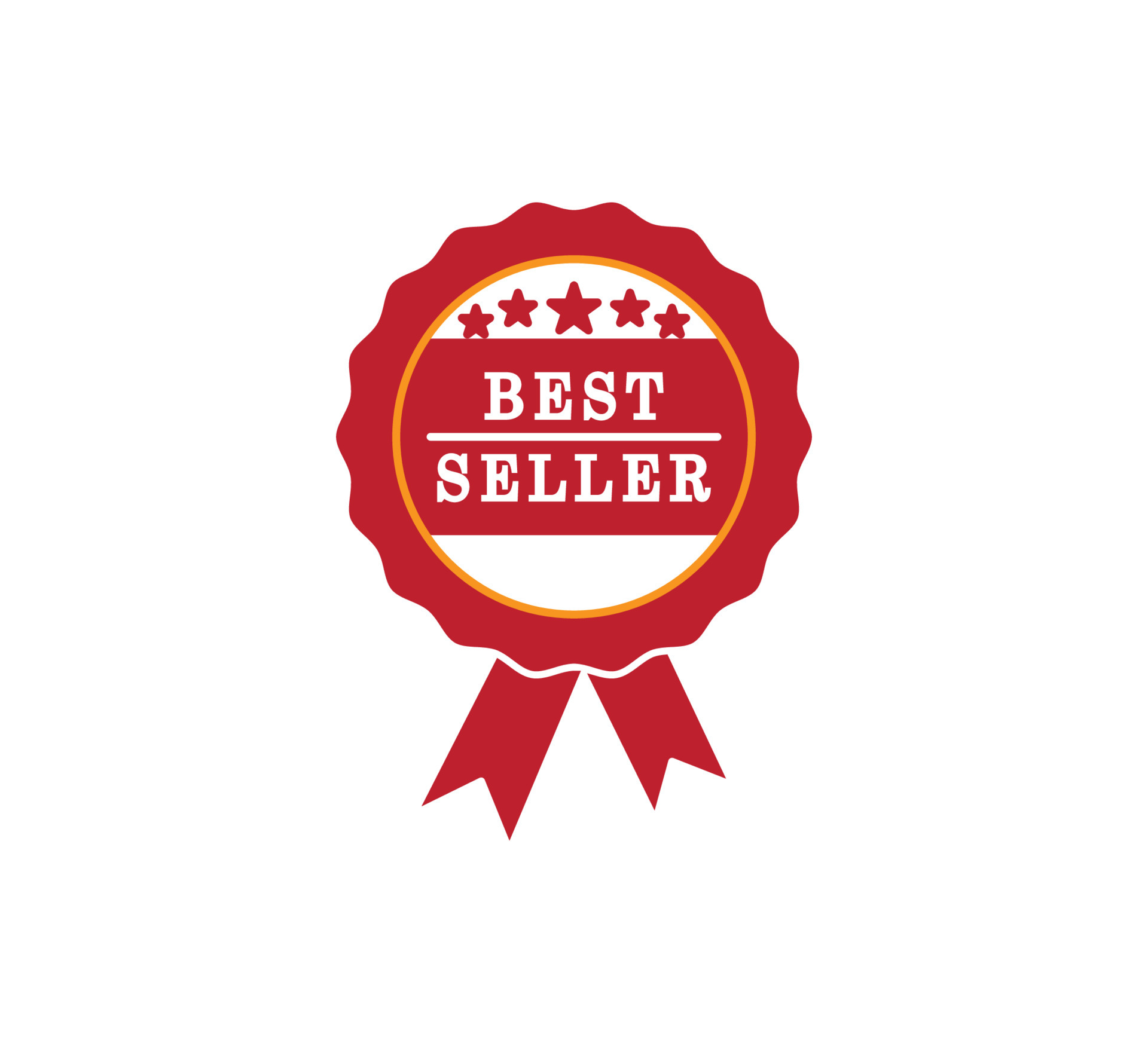 Best seller badge icon, Best seller award logo isolated, vector  Illustration Stock Vector, best seller