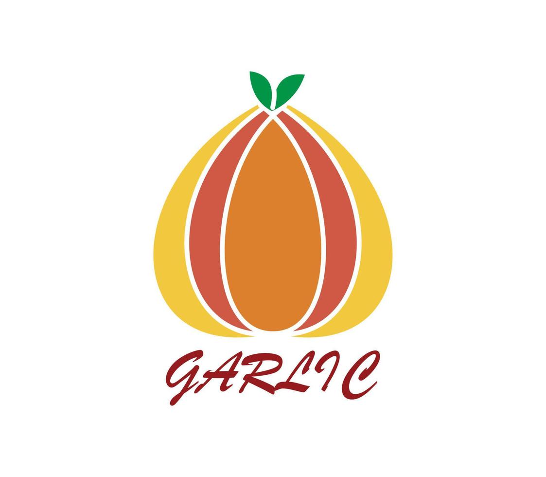 Garlic icon vector logo design template