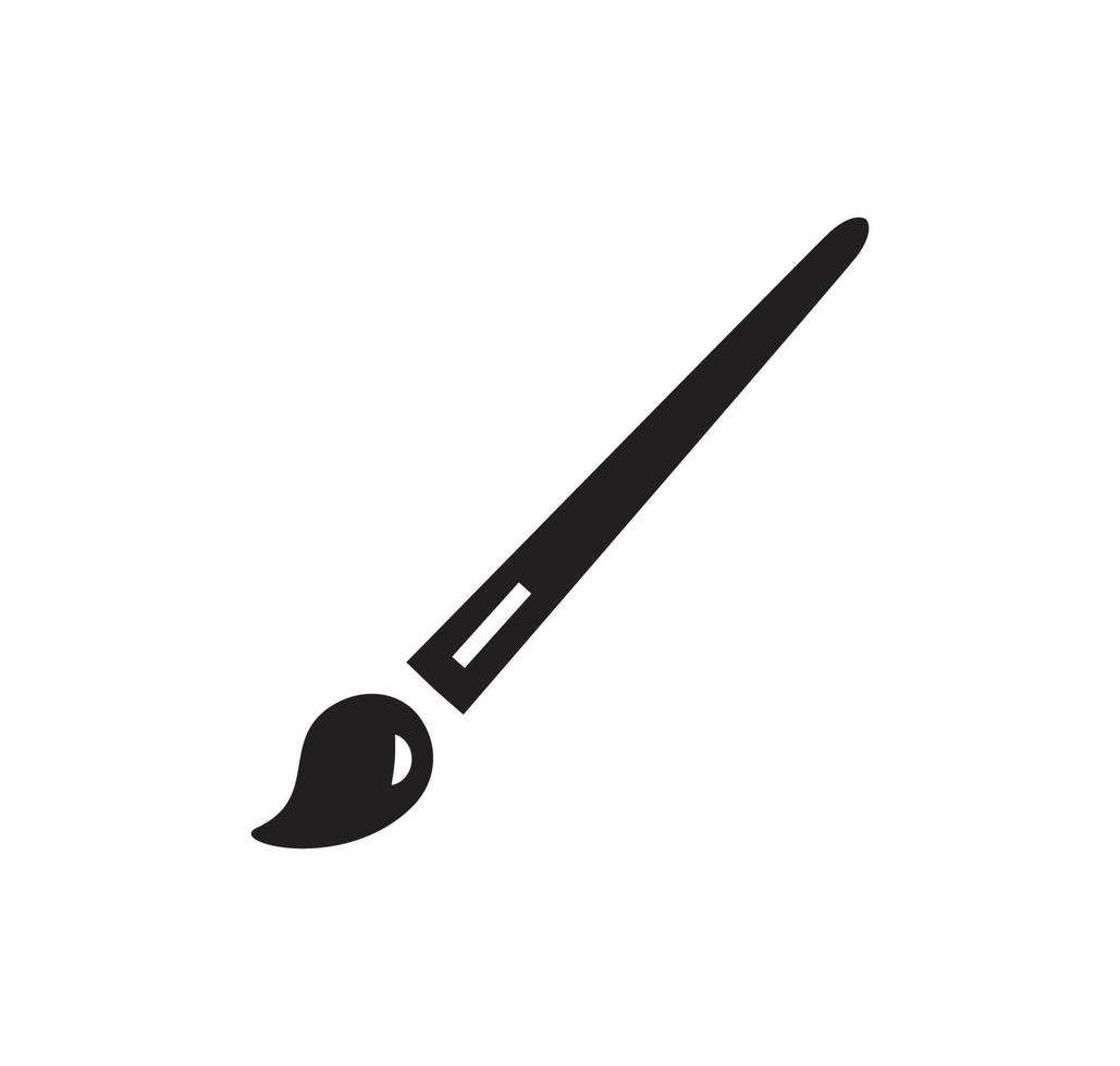 Brush icon vector logo design template