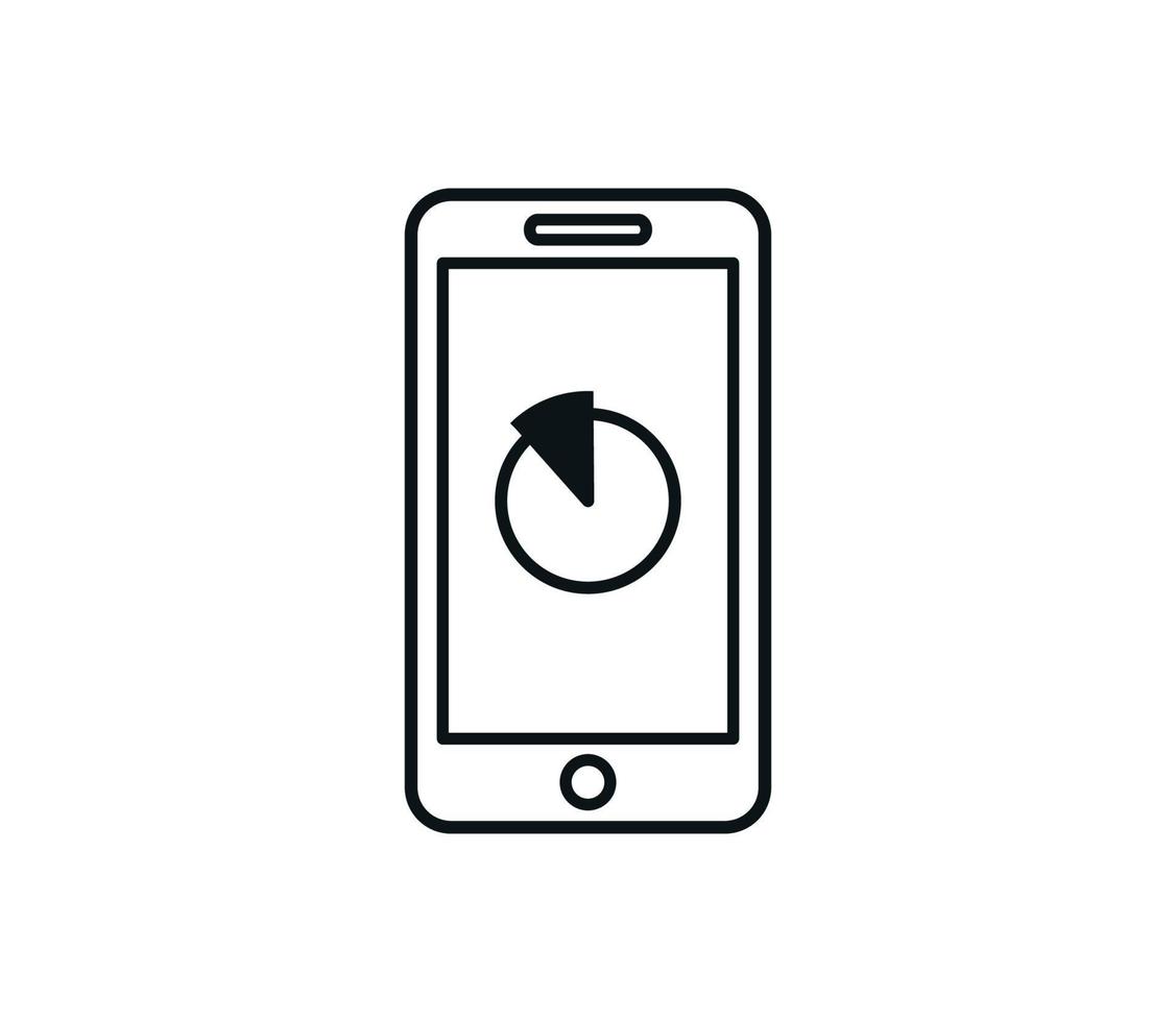 Smartphone icon vector logo design template
