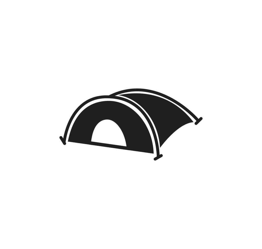 Tent icon vector flat style