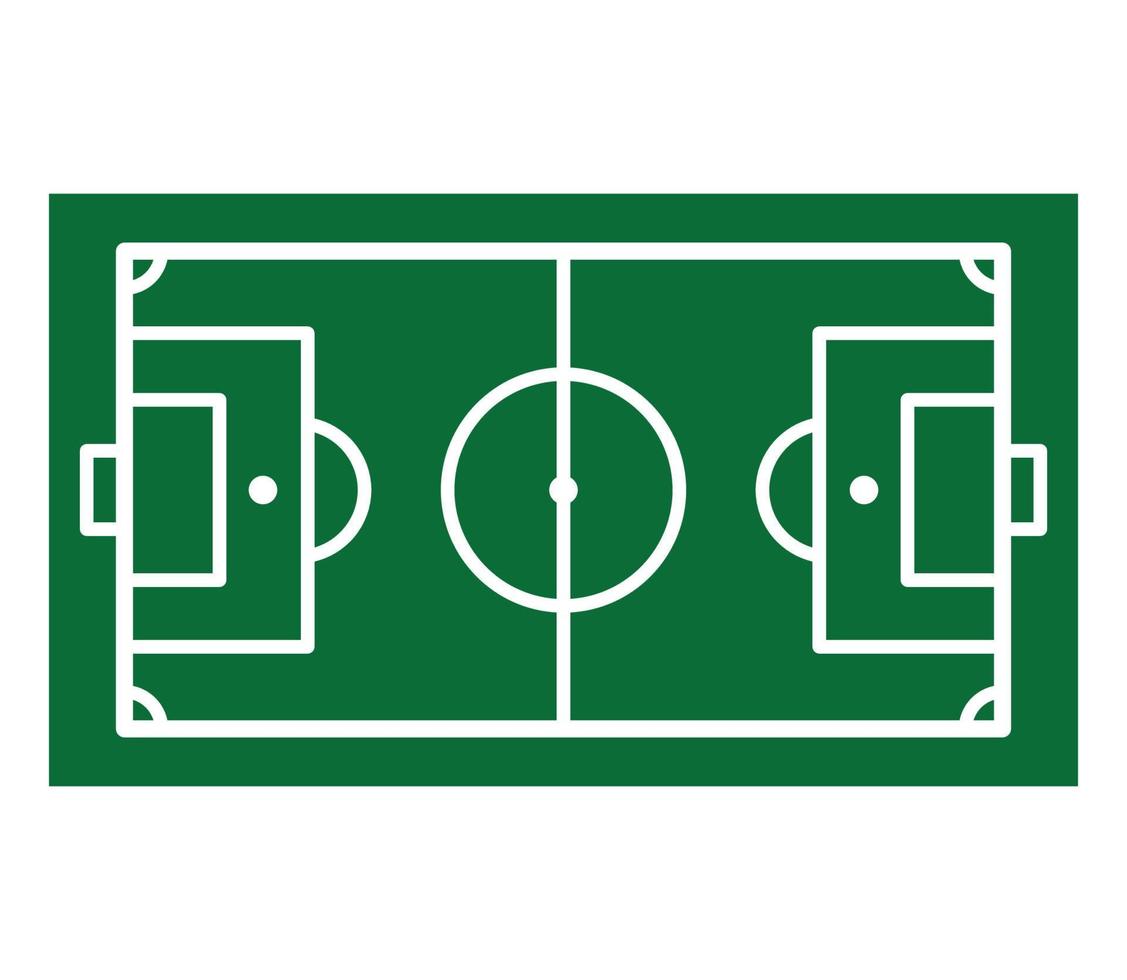 Soccer field icon vector logo design