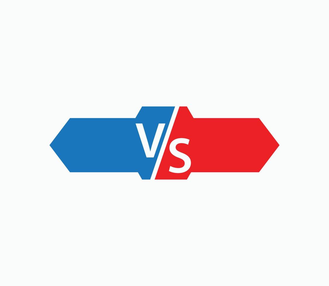versus o vs plantilla de diseño de logotipo vector