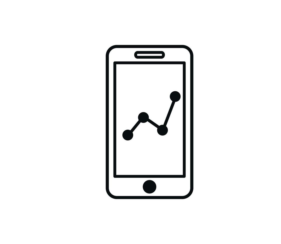 Smartphone icon vector logo design template