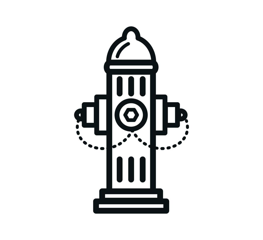 Hydrant icon vector logo design template