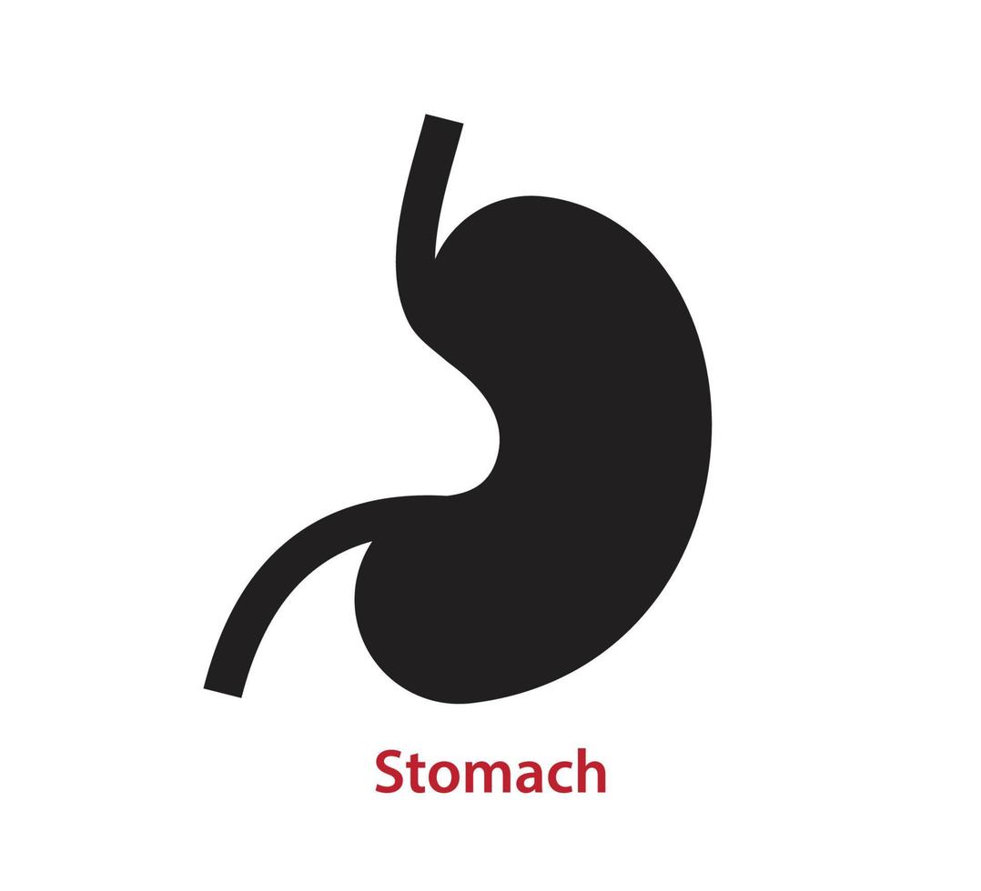 plantilla de diseño de logotipo de vector de icono de estómago