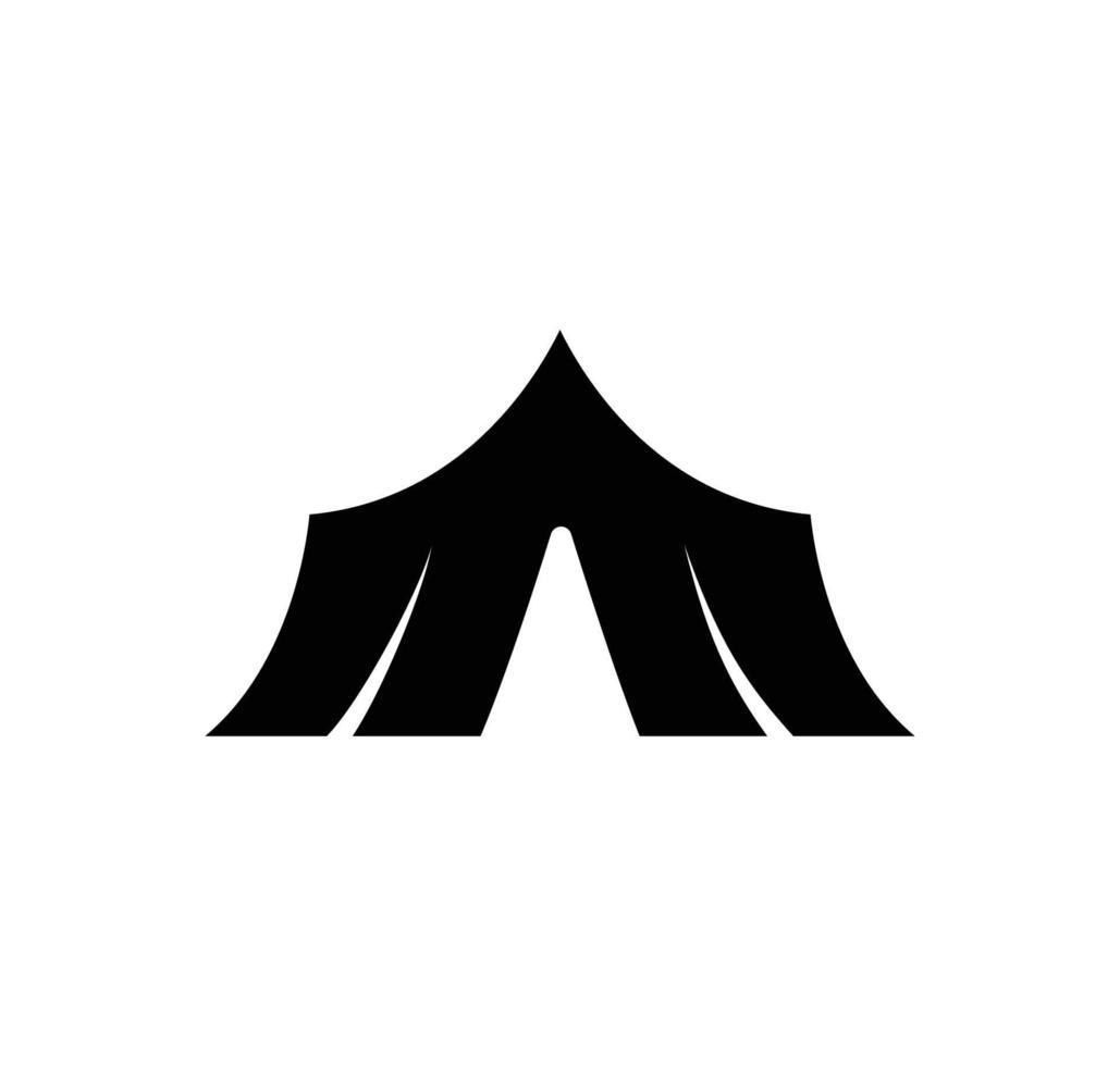 Tent icon vector flat style