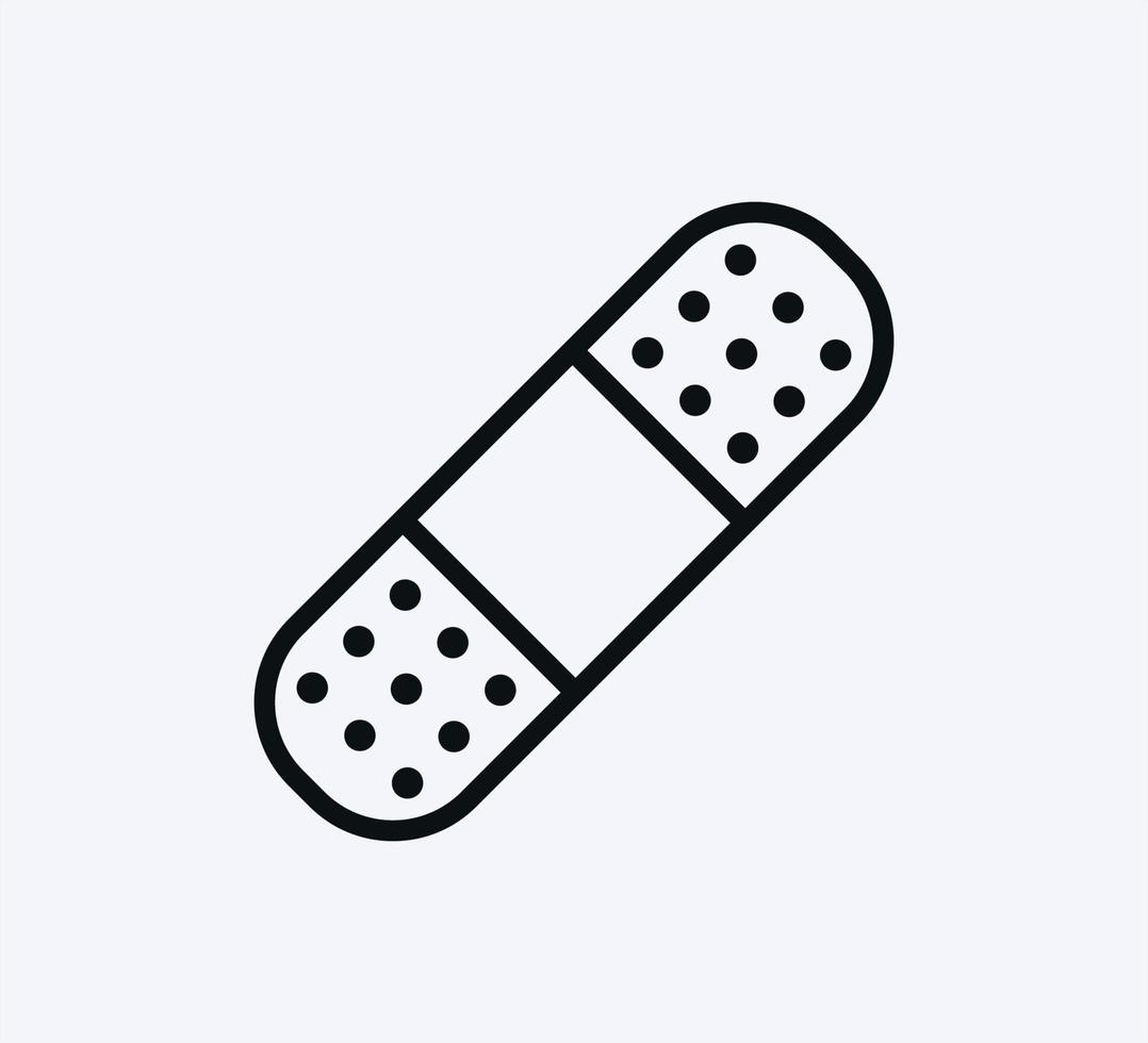 Plaster icon vector logo design