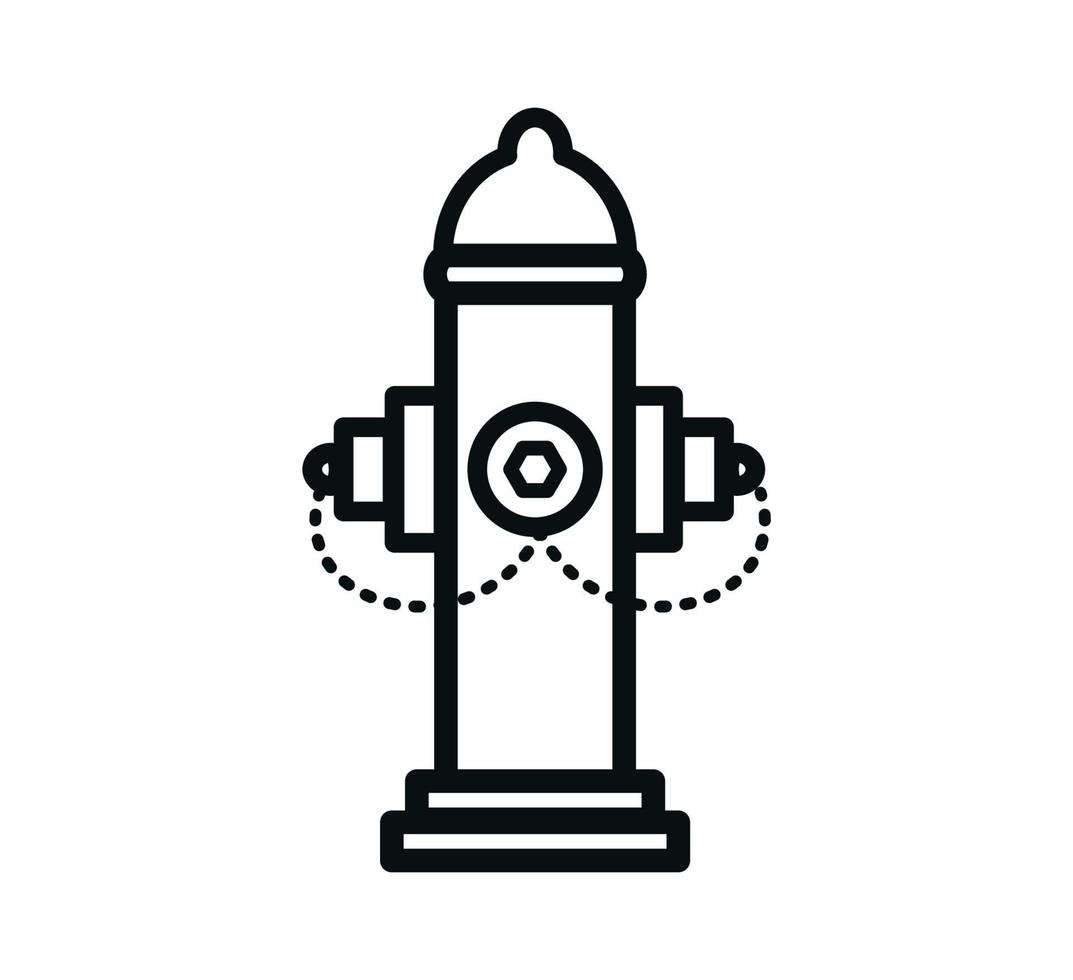 Hydrant icon vector logo design template