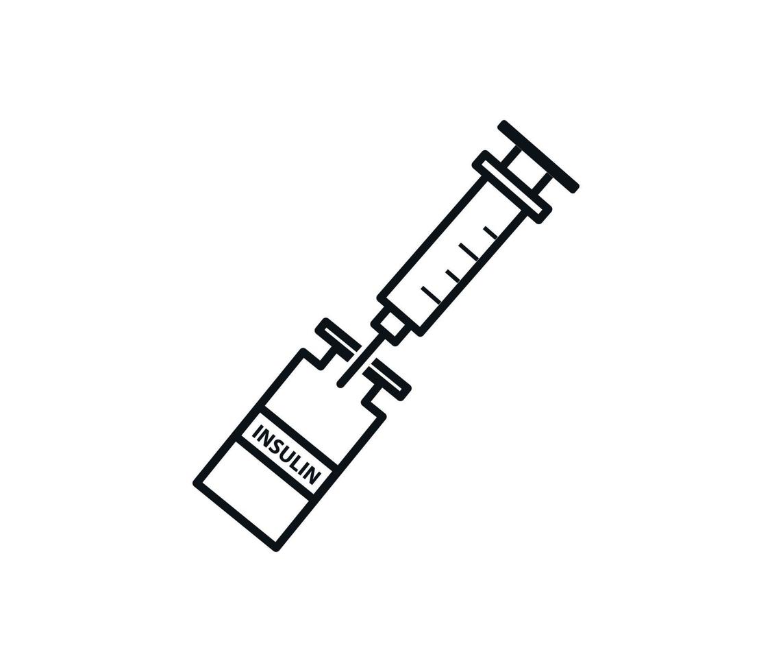 Insulin icon vector logo design template