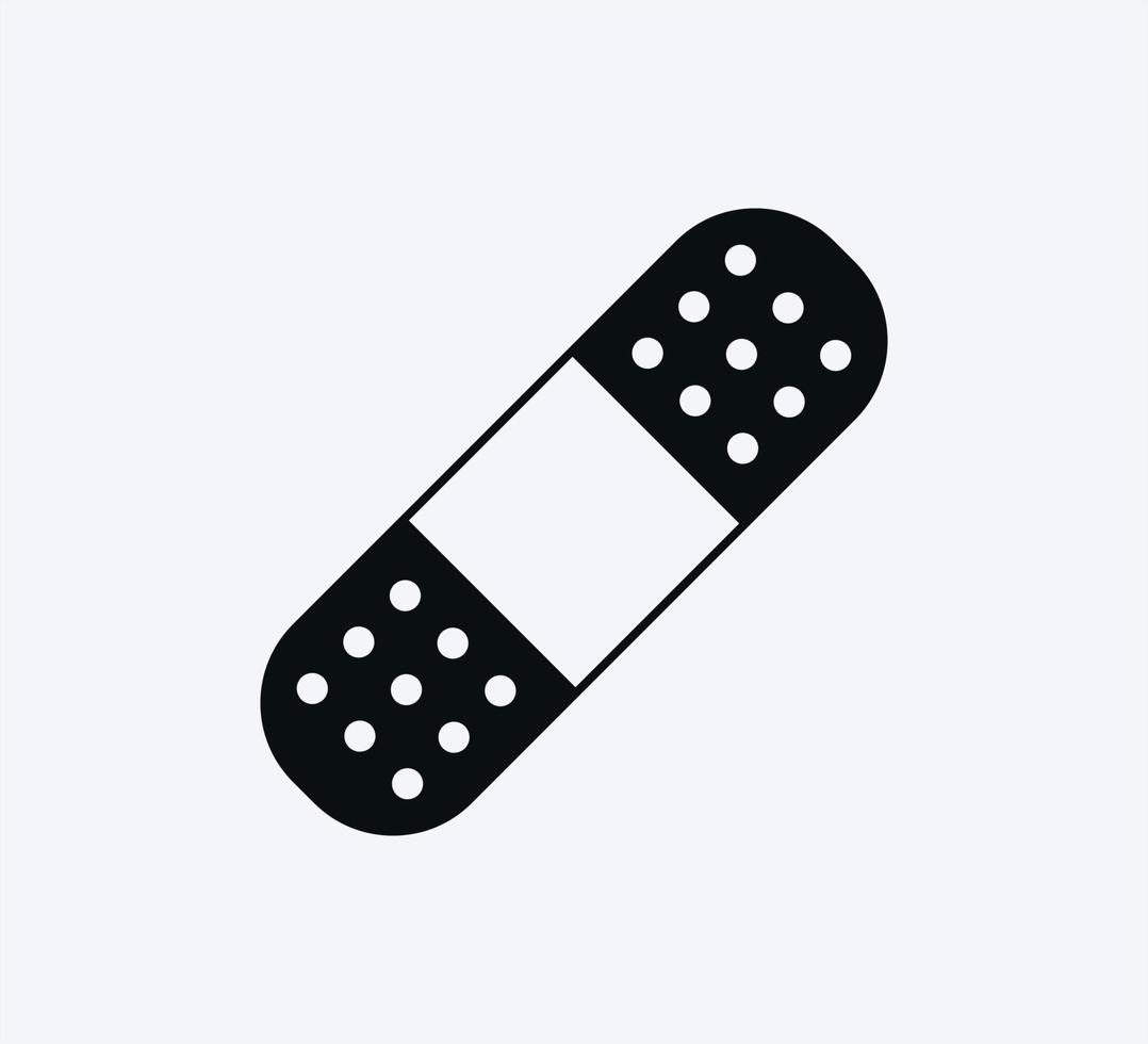 Plaster icon vector logo design