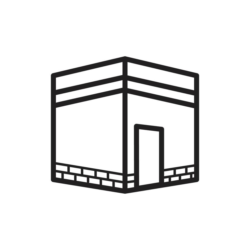 Mecca icon vector logo design template
