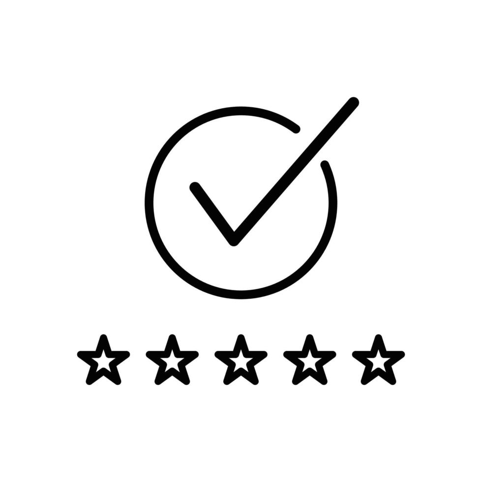 Rating star icon vector logo design template